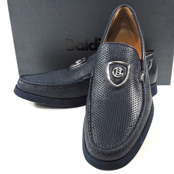 BALDININI ?? BLUE LEATHER SUMMER LOAFERS